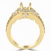 0.45 ct Ladies Round Cut Diamond Semi Mounting Engagement Ring in 14 kt Yellow Gold 0.45 ct Ladies Round Cut Diamond Semi Mounting Engagement Ring in 14 kt Yellow Gold